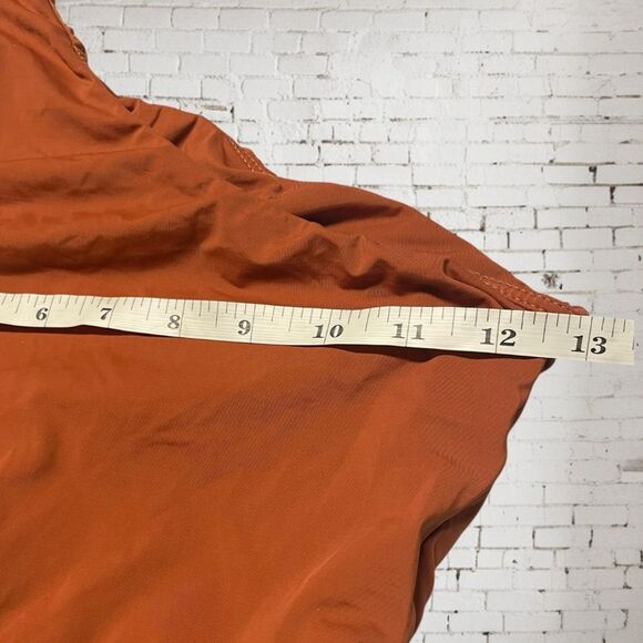 Vix Paula Hermanny Two-Tone Orange and Black Swimsuit Small - Picture 4 of 7